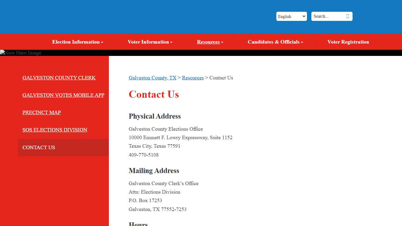 Contact Us - Galveston County, TX