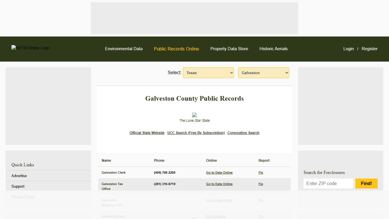 NETR Online • Galveston • Galveston Public Records, Search Galveston Records, Galveston Property Tax, Texas Property Search, Texas Assessor